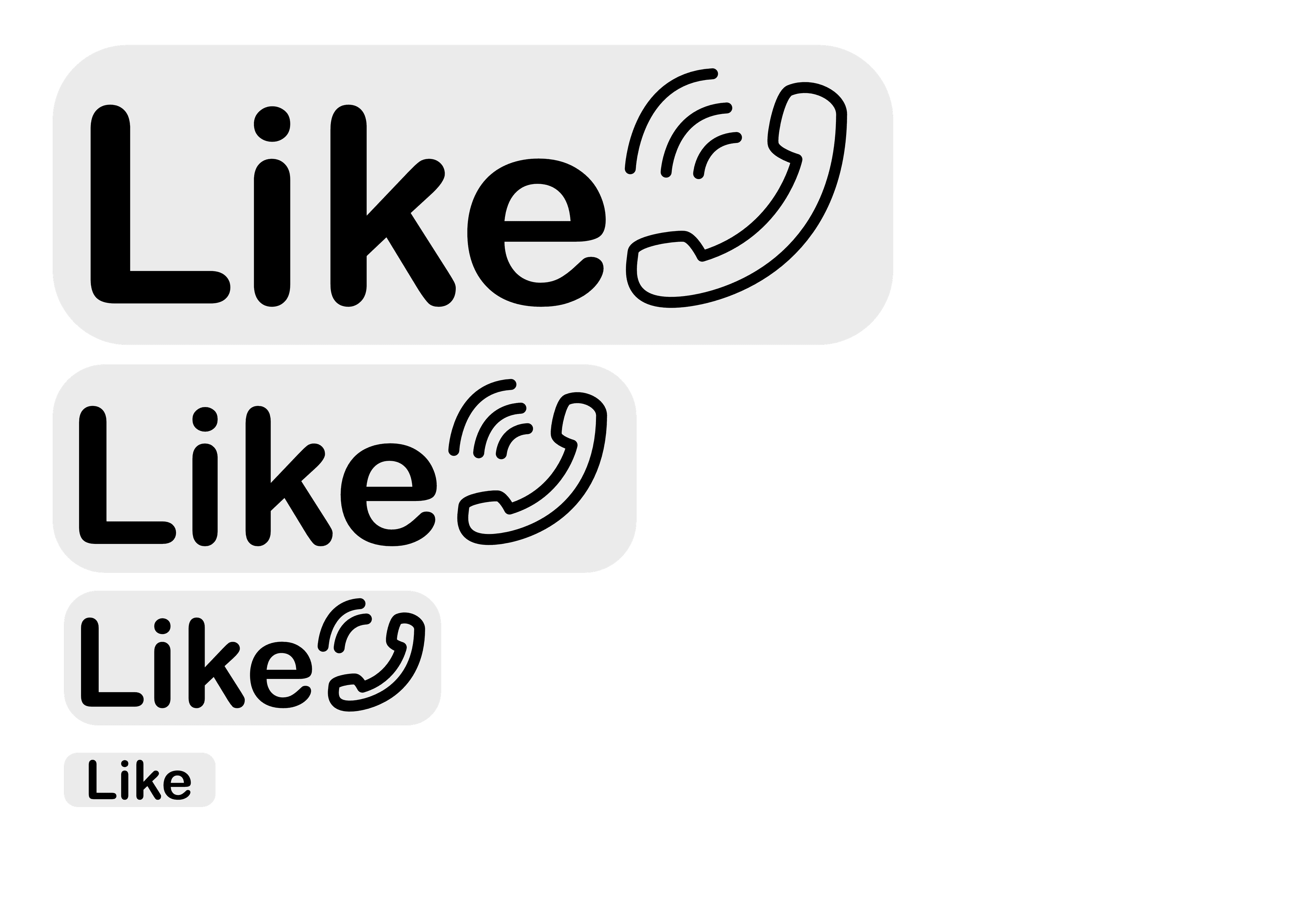 Logo Likefon concept 1