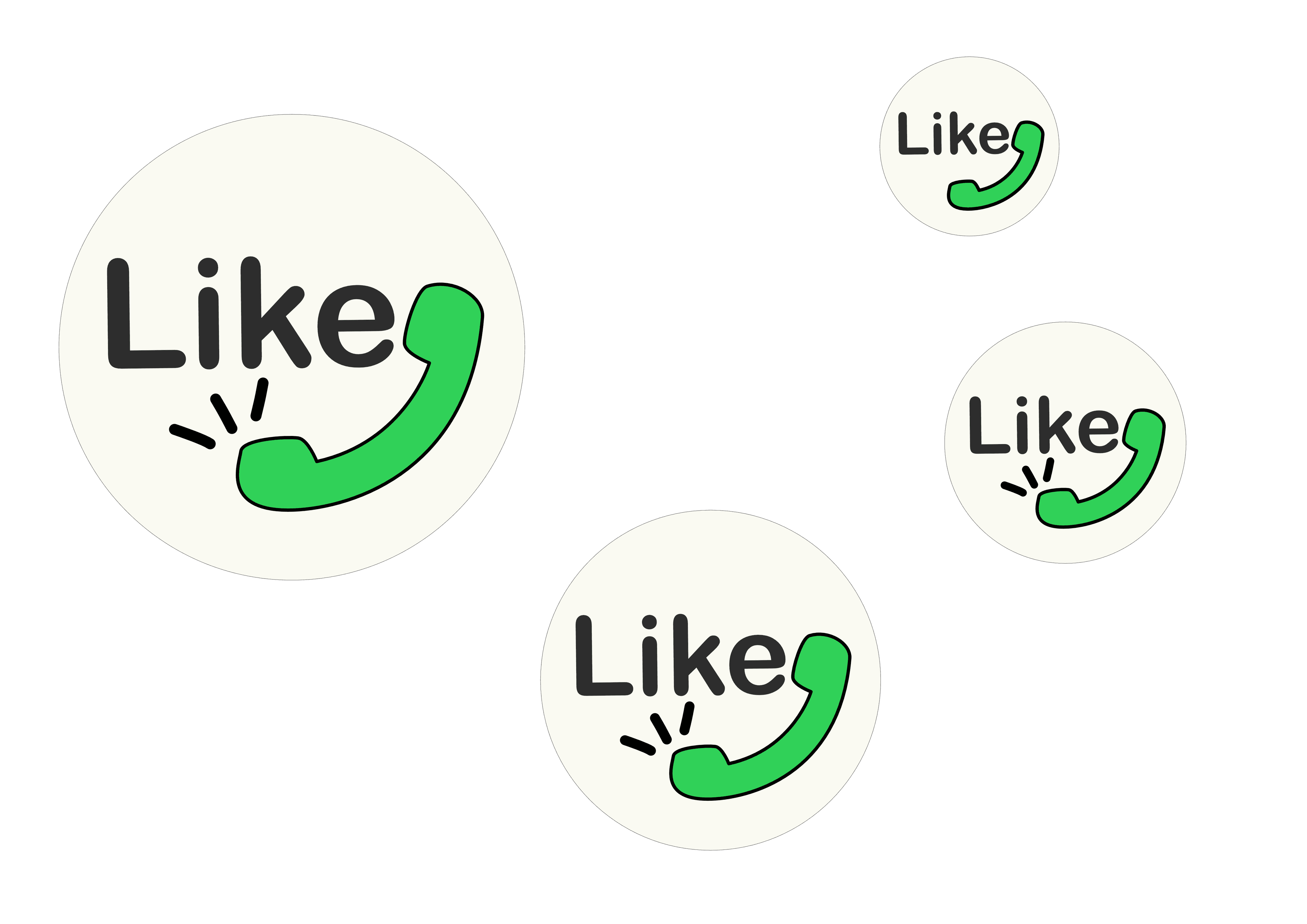 Logo Likefon concept 2